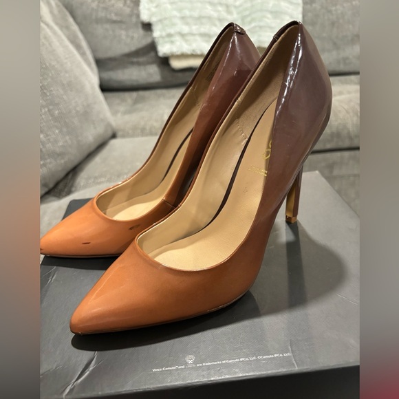 ALDO STESSY BROWN HEELS - Picture 1 of 8